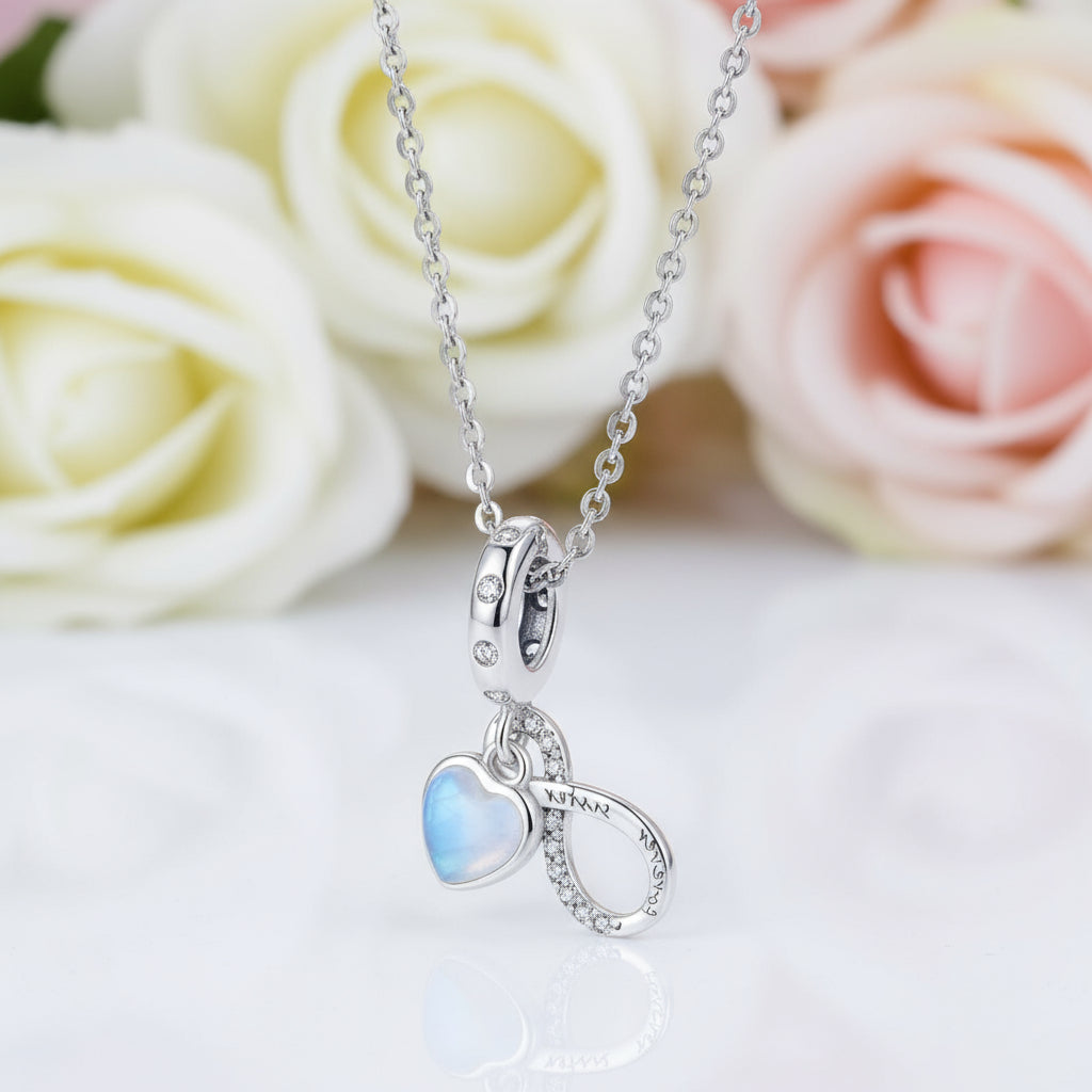 Eternal Sisterhood Blue Hanging Charm Beads-Black Diamonds New York