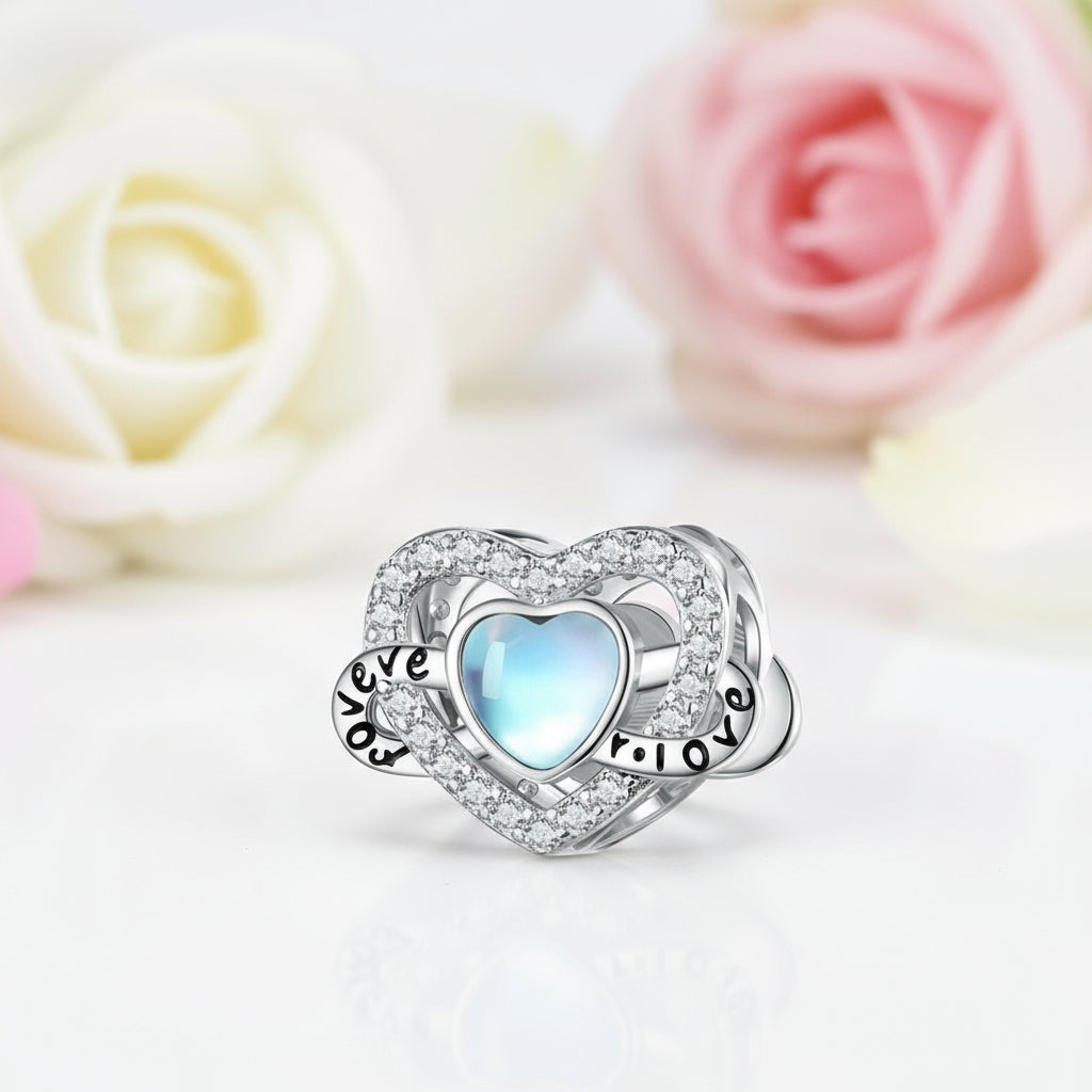 Eternal Sisterhood Blue Hanging Charm Beads-Black Diamonds New York