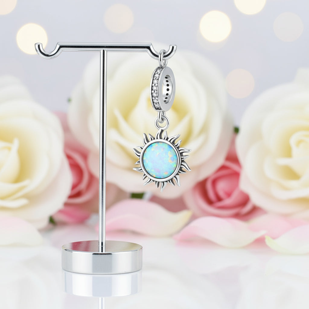 Eternal Sisterhood Blue Hanging Charm Beads-Black Diamonds New York