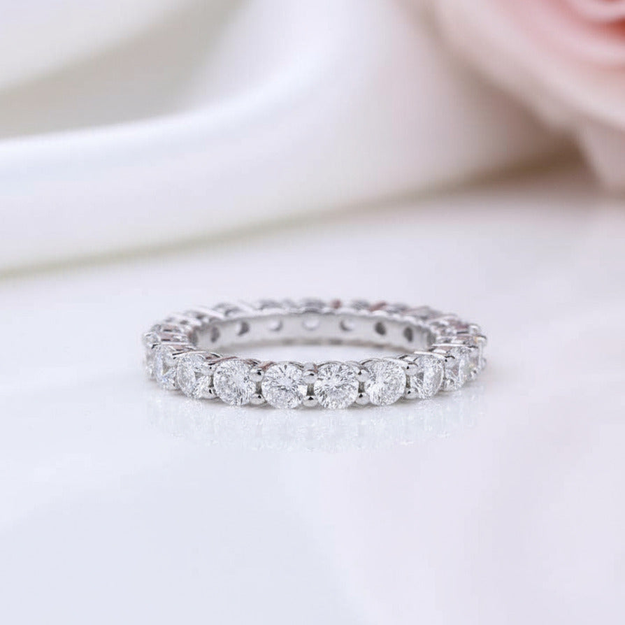 Eternity Double Halo Pear Cut Wedding Set-Black Diamonds New York