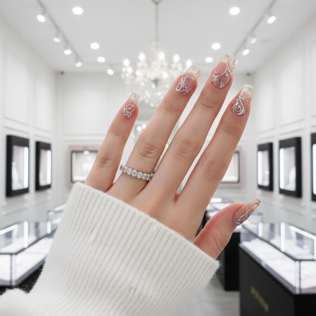 Eternity Oval Cut Simulated Diamond Wedding Ring Band-Black Diamonds New York