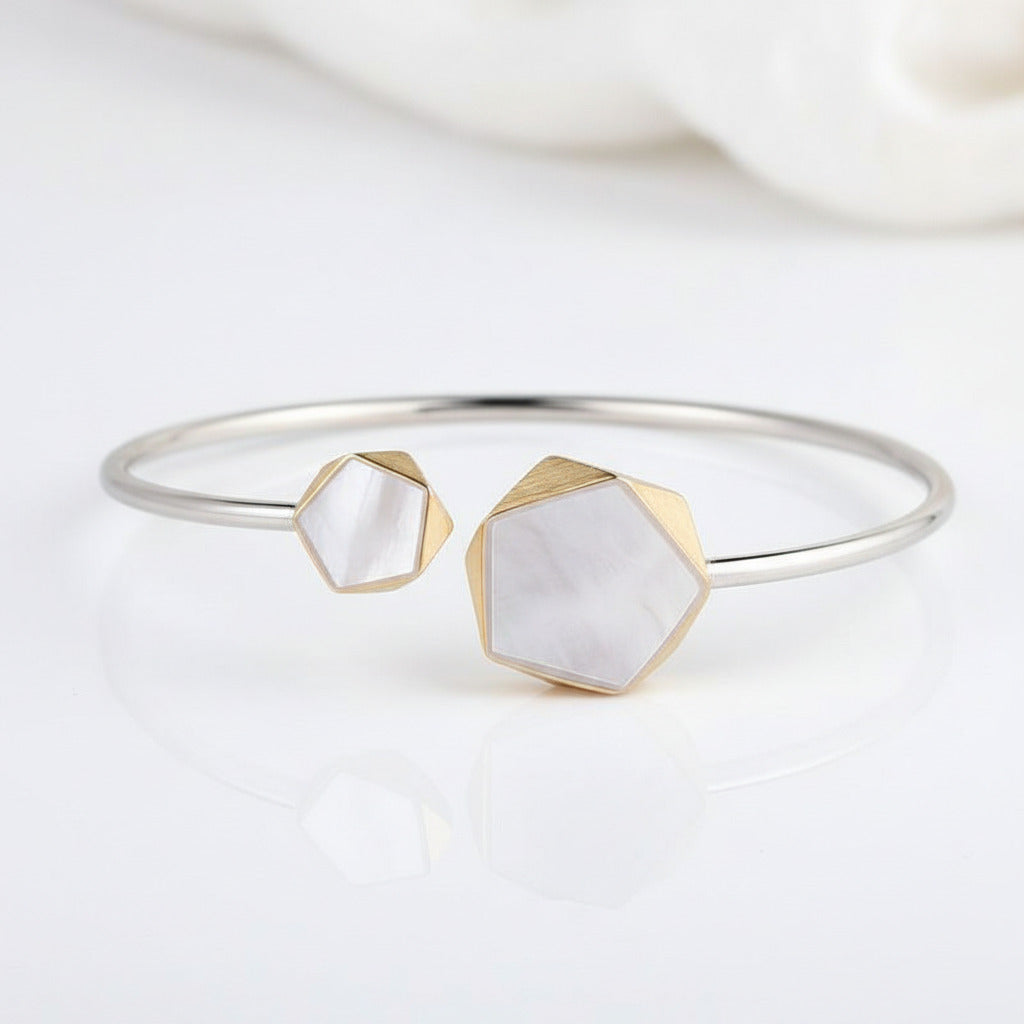 European Option Geometric Angle Bangle-Black Diamonds New York