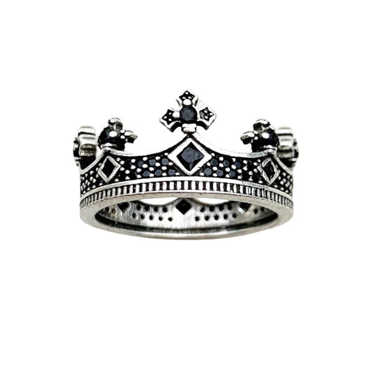European Style Punk Victorian Crown Ring