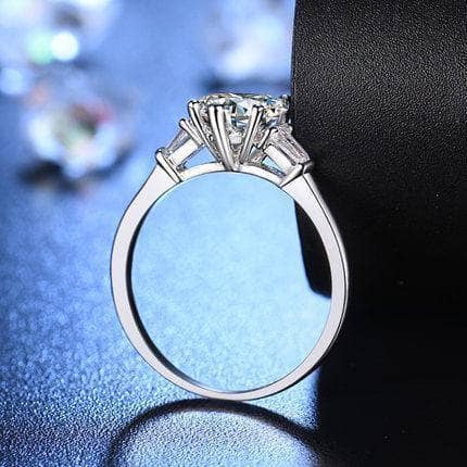 Created Diamond 2CT Heart Shape Romantic Ring-Black Diamonds New York