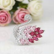 Black Diamond Swan Sparkling Earrings-Black Diamonds New York