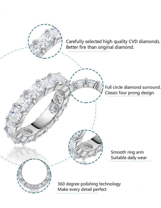 Created Diamond Classic Full Circle Ring-Black Diamonds New York