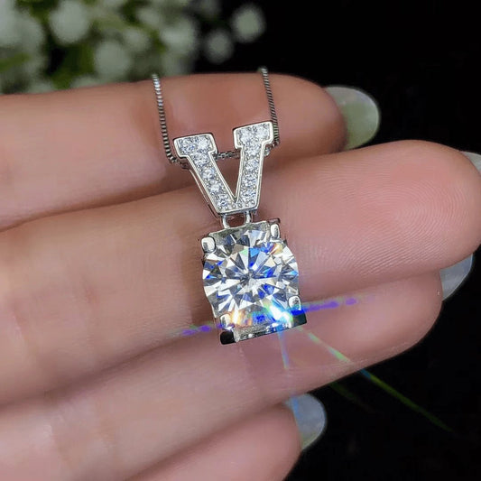 EVN™ Diamond Classic Ox Head V-shaped Necklace-Black Diamonds New York