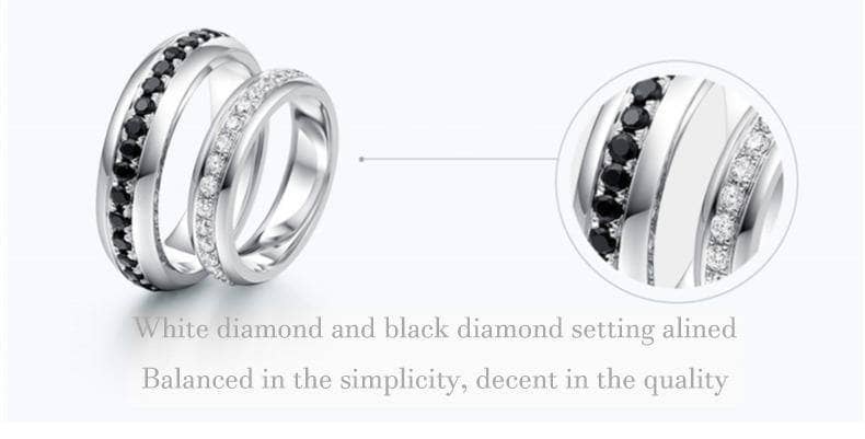 EVN™ Diamond Couples Black Gold Engagement Ring-Black Diamonds New York