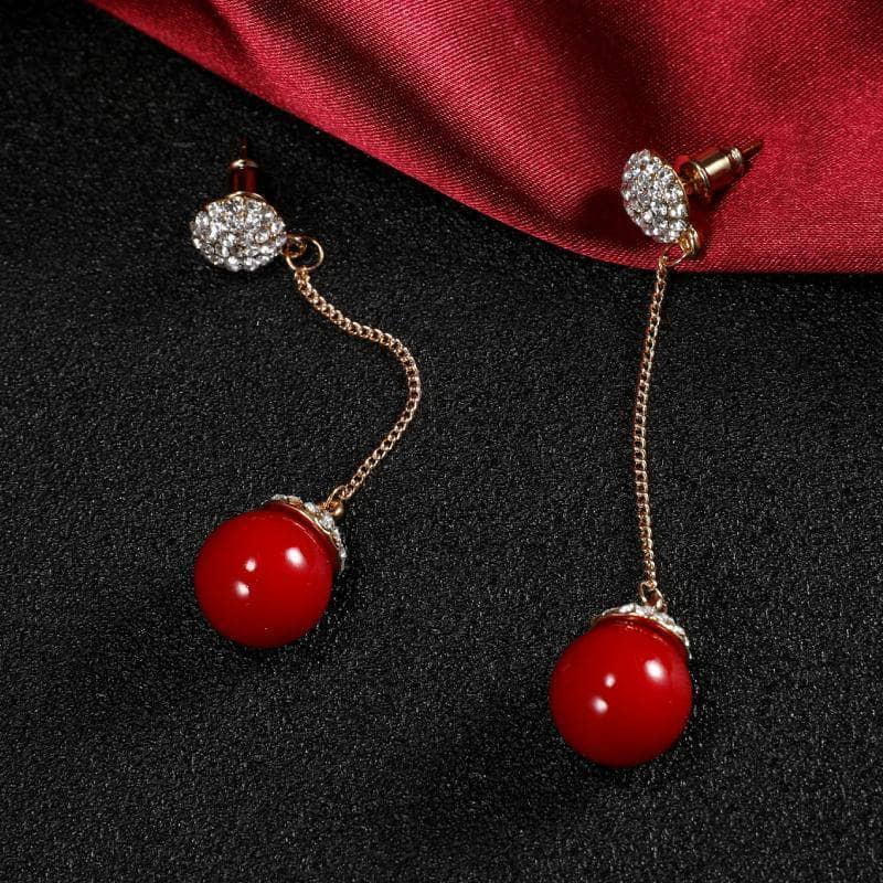 Diamond Delicate Detachable Pearl Earrings-Black Diamonds New York