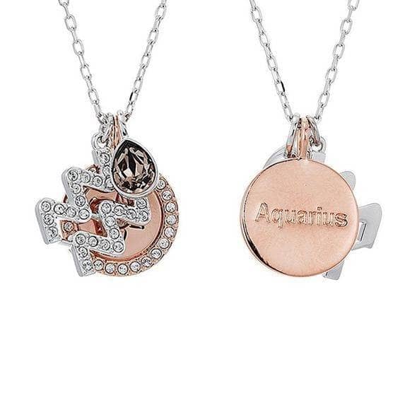 Detachable Twelve Constellation Necklace with Diamond Option-Black Diamonds New York