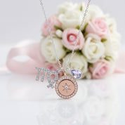 Detachable Twelve Constellation Necklace with Diamond Option-Black Diamonds New York