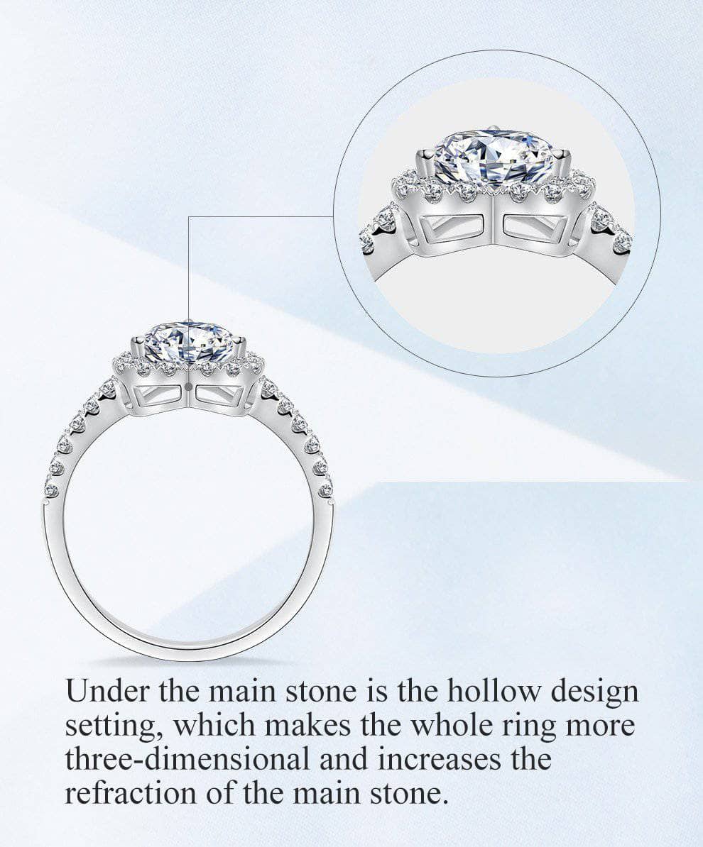 Created Diamond Double Heart Shape Face Ring 2.0CT-Black Diamonds New York