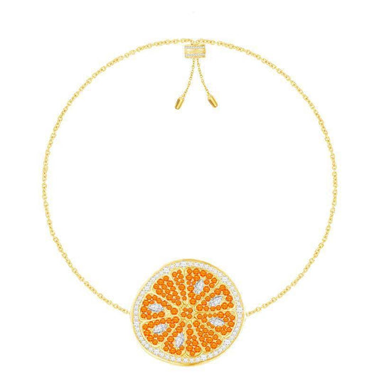 EVN™ Diamond-encrusted Cute Orange Bracelet-Black Diamonds New York