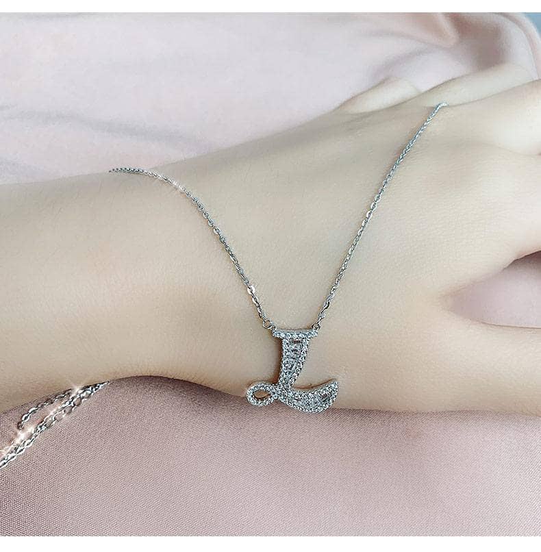 CVD Diamond Fashionable necklace with Twenty-six Letters
