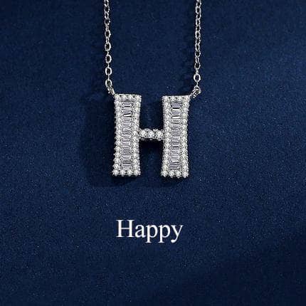 EVN™ Diamond Fashionable necklace with Twenty-six Letters-Black Diamonds New York