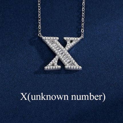 CVD Diamond Fashionable necklace with Twenty-six Letters