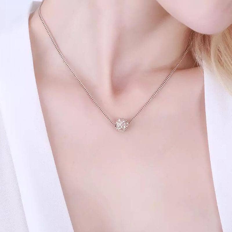Created Diamond Gypsophila Light Luxury Necklace-Black Diamonds New York