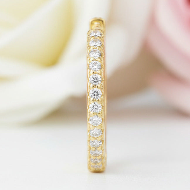 Pink Diamond Ladybird Shape Asymmetric Earrings-Black Diamonds New York