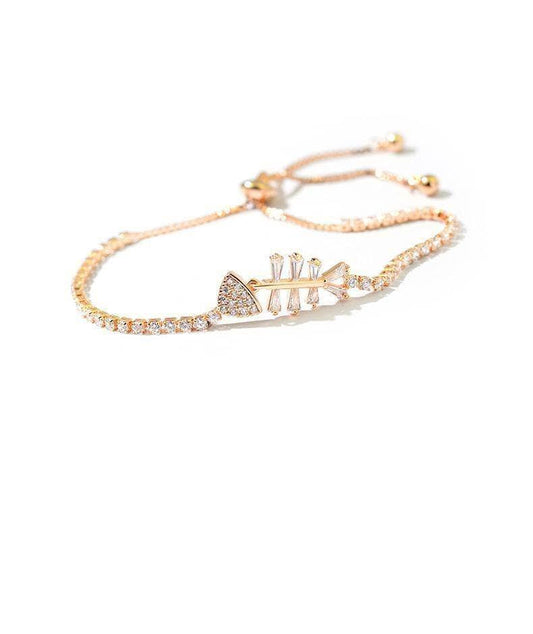 EVN™ Diamond Lovely Fishbone Shape Bracelet-Black Diamonds New York