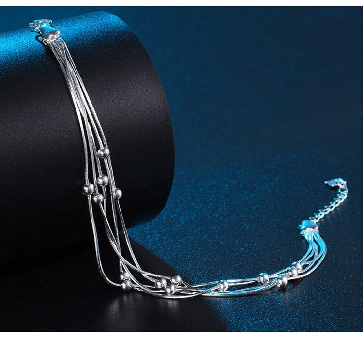EVN™ Diamond Multi-layer Thin Beaded Special Designed Bracelet-Black Diamonds New York