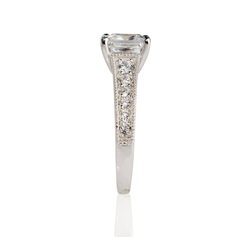 EVN™ Diamond Princess Cut Solitaire Ring-Black Diamonds New York