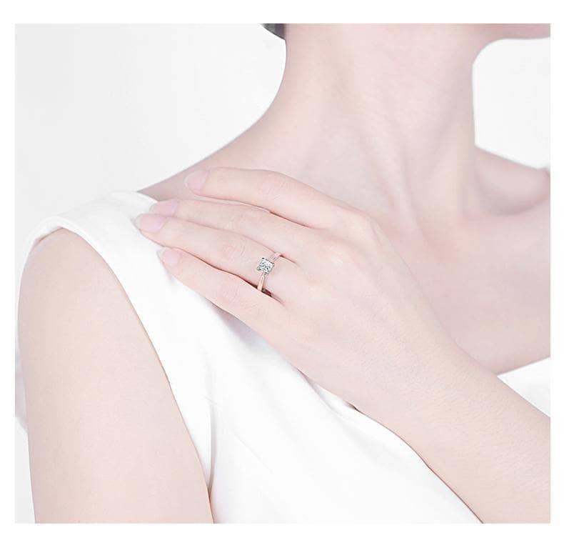 EVN™ Diamond Princess Square-shaped Ring-Black Diamonds New York