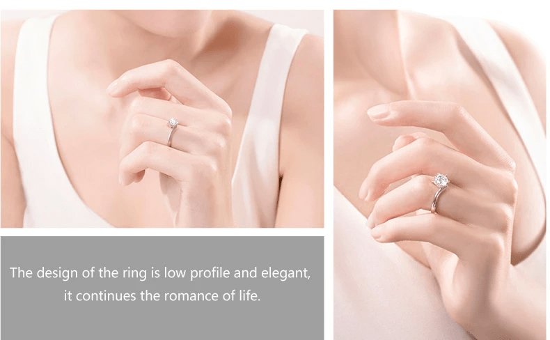 EVN™ Diamond Ring Exquisite Six-petal Snowflake-Black Diamonds New York