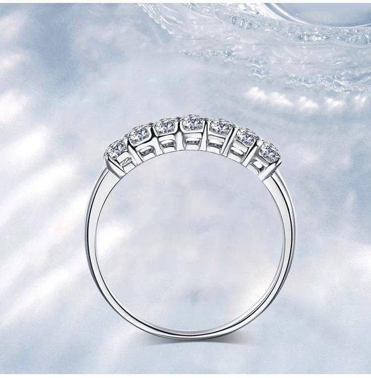 EVN™ Diamond Ring Half A Circle Seven Stones-Black Diamonds New York