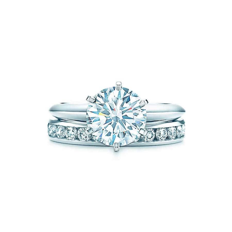 Created Diamond Ring Six Prong Solitaire-Black Diamonds New York