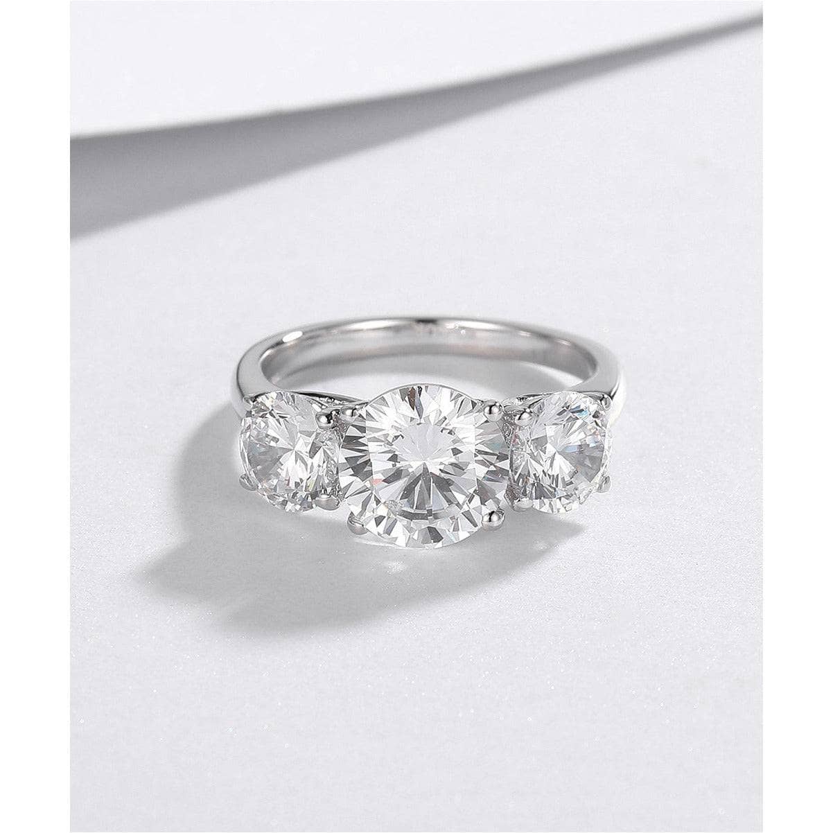 EVN™ Diamond Ring Special Design Three Stones-Black Diamonds New York