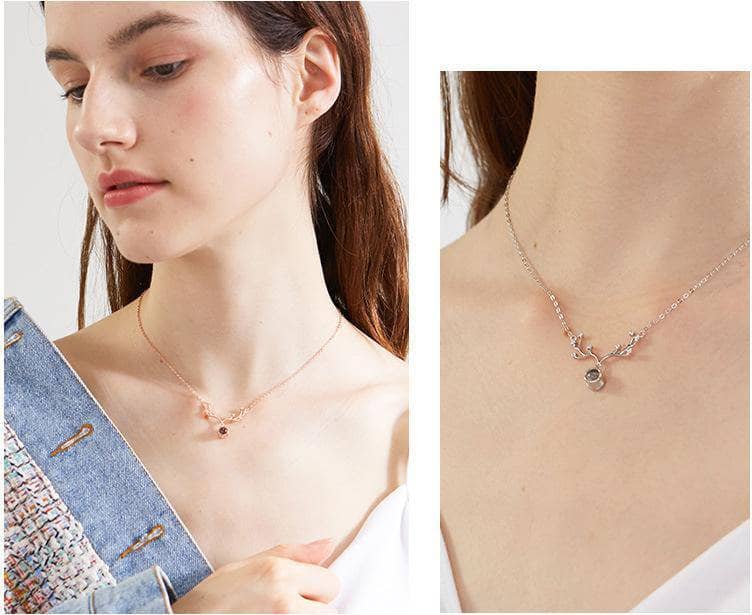 Created Diamond Option Romantic 100 Languages of I LOVE YOU Necklace NOT EXISTING-Black Diamonds New York