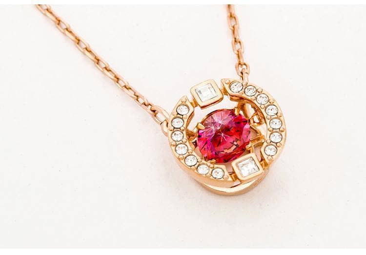 CVD Diamond Romantic and Elegant Crystal Beating Heart Necklace