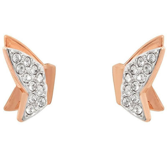 Created Diamond Romantic Elegant Butterfly Design Earrings-Black Diamonds New York