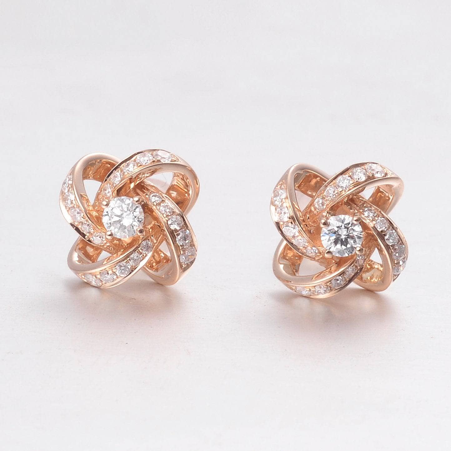 EVN™ Diamond Romantic Four-leaf Clover Earrings-Black Diamonds New York