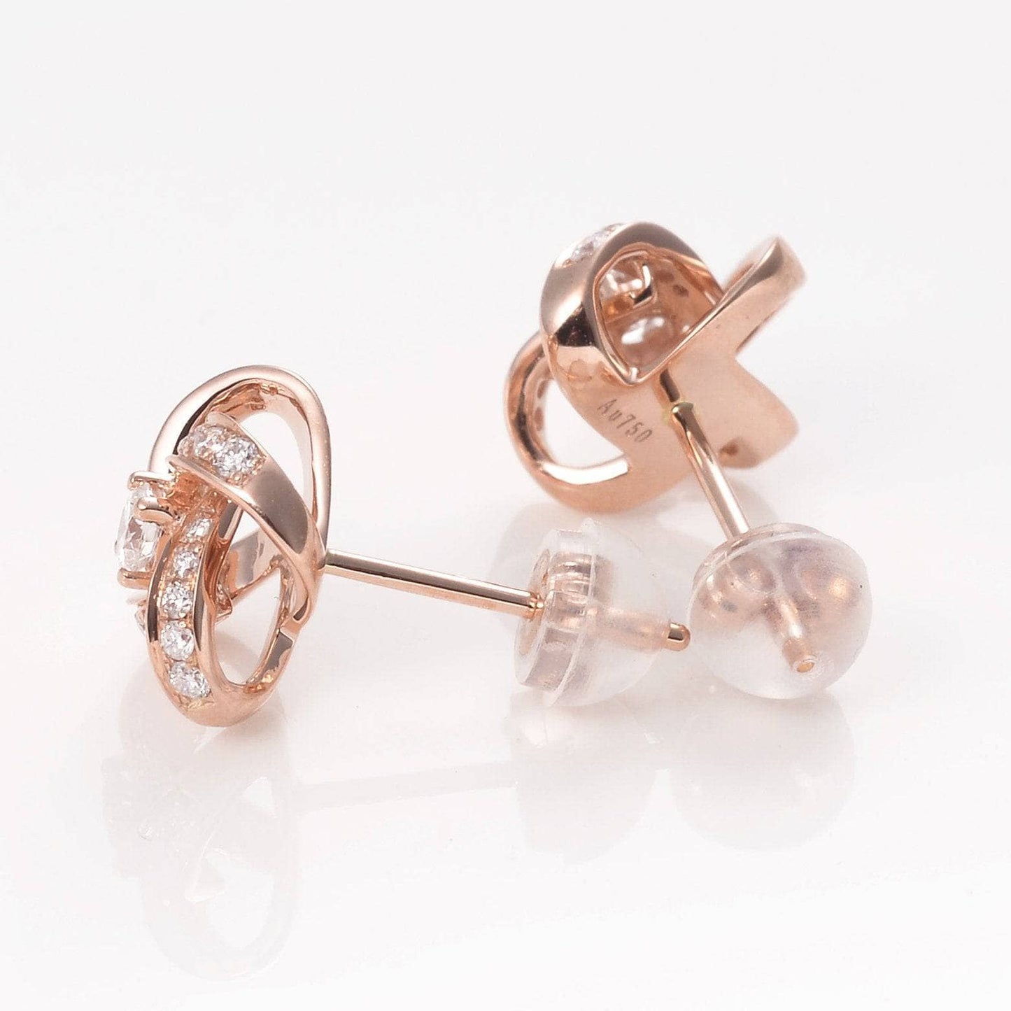 CVD Diamond Romantic Four-leaf Clover Earrings
