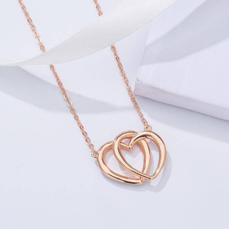 EVN™ Diamond Romantic Heart to Heart Necklace Set-Black Diamonds New York