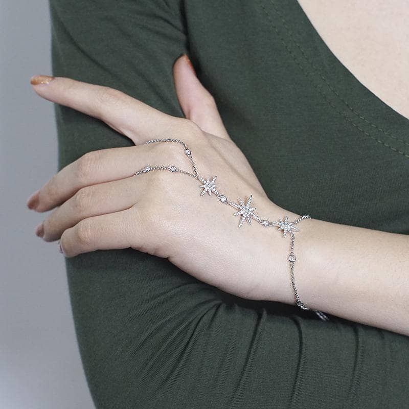 EVN™ Diamond Romantic Meteor Bracelet Connect with Fingers-Black Diamonds New York