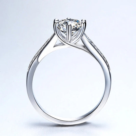 Created Diamond Six Prong Starry Sky Double Row Broken Ring-Black Diamonds New York