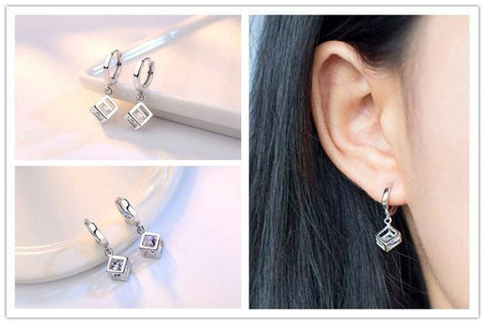 EVN™ Diamond Special Design Cubic Earrings-Black Diamonds New York