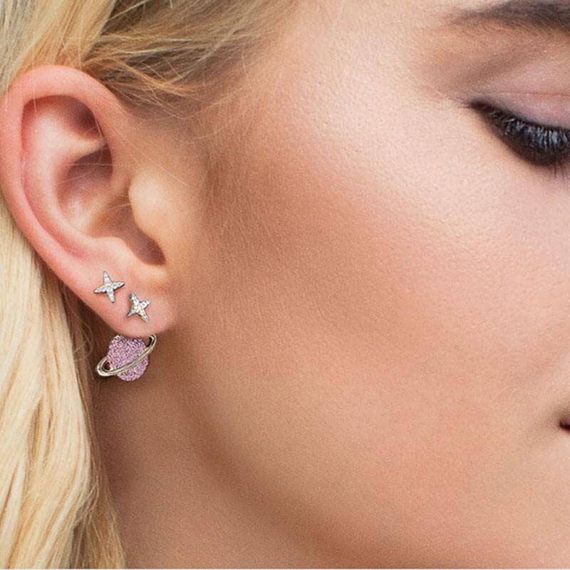 Brown Diamond Star Earrings | Shami Jewelry