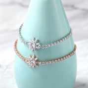 Diamond Option Sun-shaped Fashionable Simple Bracelet-Black Diamonds New York