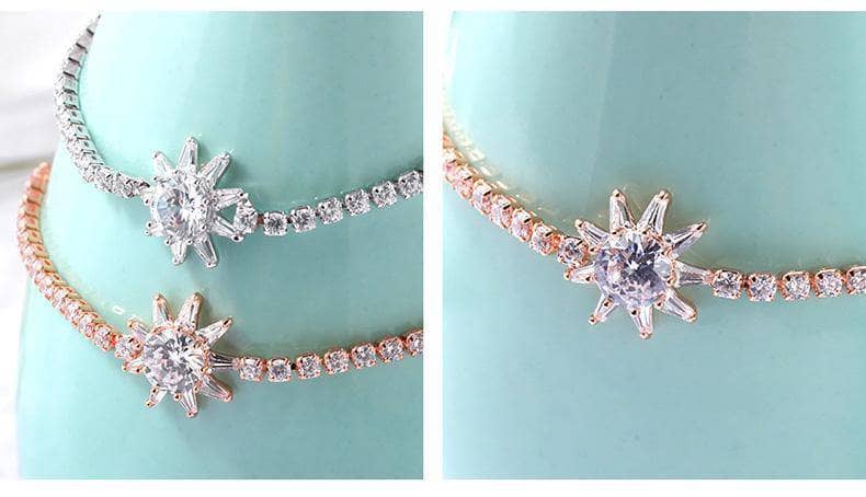 EVN™ Diamond Sun-shaped Fashionable Simple Bracelet-Black Diamonds New York