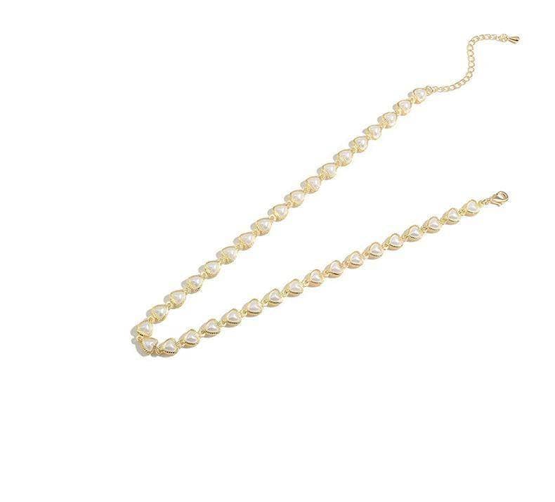 CVD Diamond Unique and Graceful Pearl Collarbone Necklace