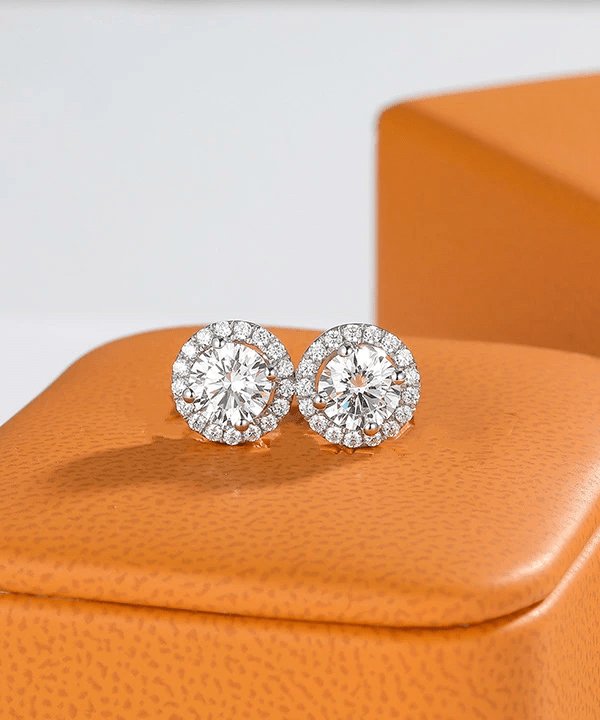 EVN™ Diamonds Round Belle Dame Earrings Four Prong-Black Diamonds New York