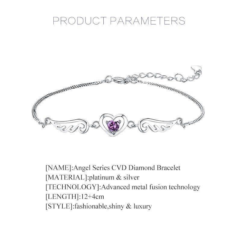 Created Diamond Angel Series Bracelet-Black Diamonds New York