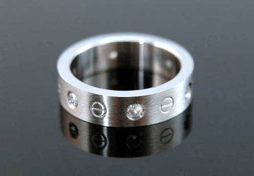 EVN Stone Created Studs Men's Ring - Black Diamonds New York