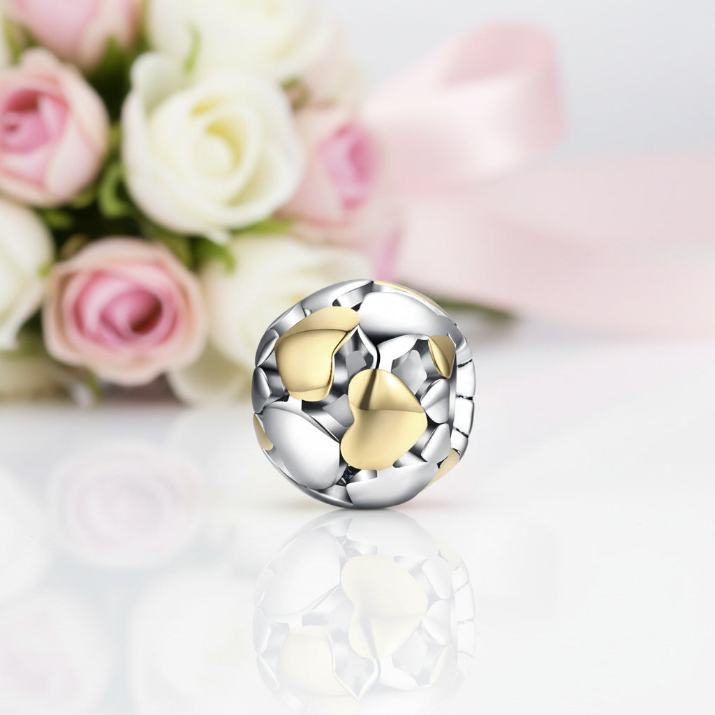 Diamond Option Heart Romantic Bead-Black Diamonds New York