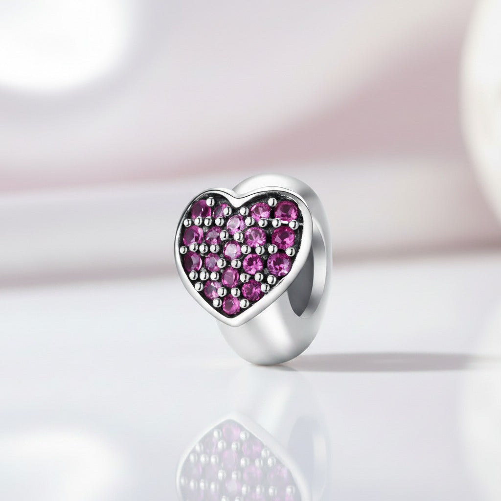 Diamond Option Heart Romantic Bead-Black Diamonds New York