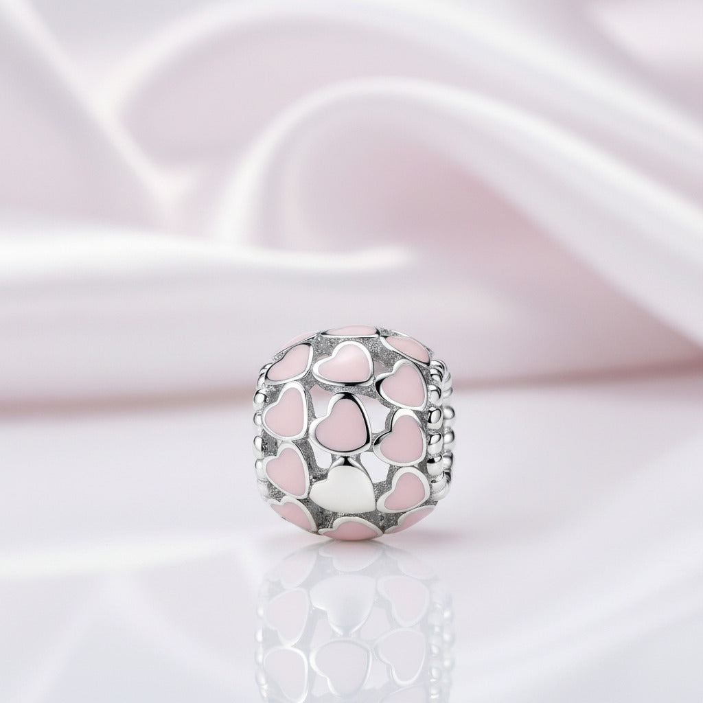 Diamond Option Heart Romantic Bead-Black Diamonds New York