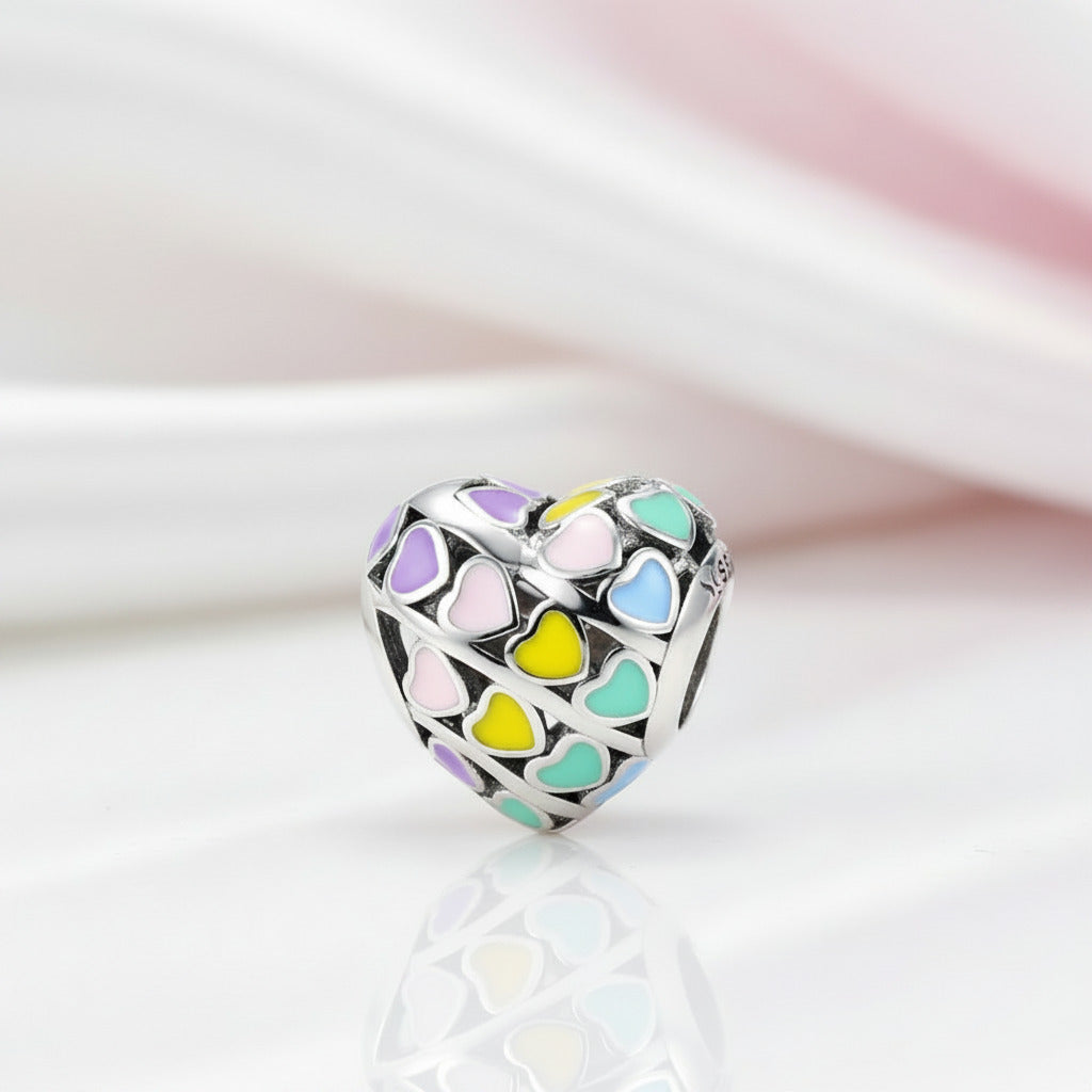 Diamond Option Heart Romantic Bead-Black Diamonds New York